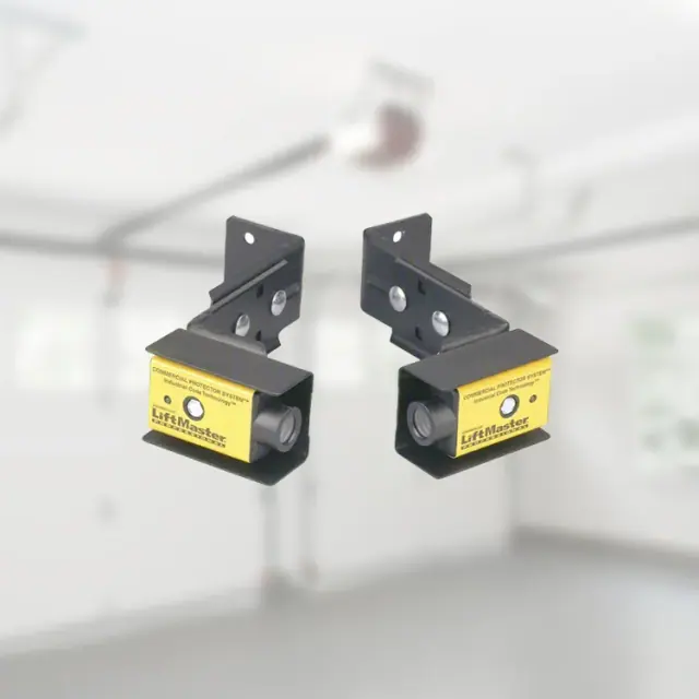 A pair of garage door safety sensors